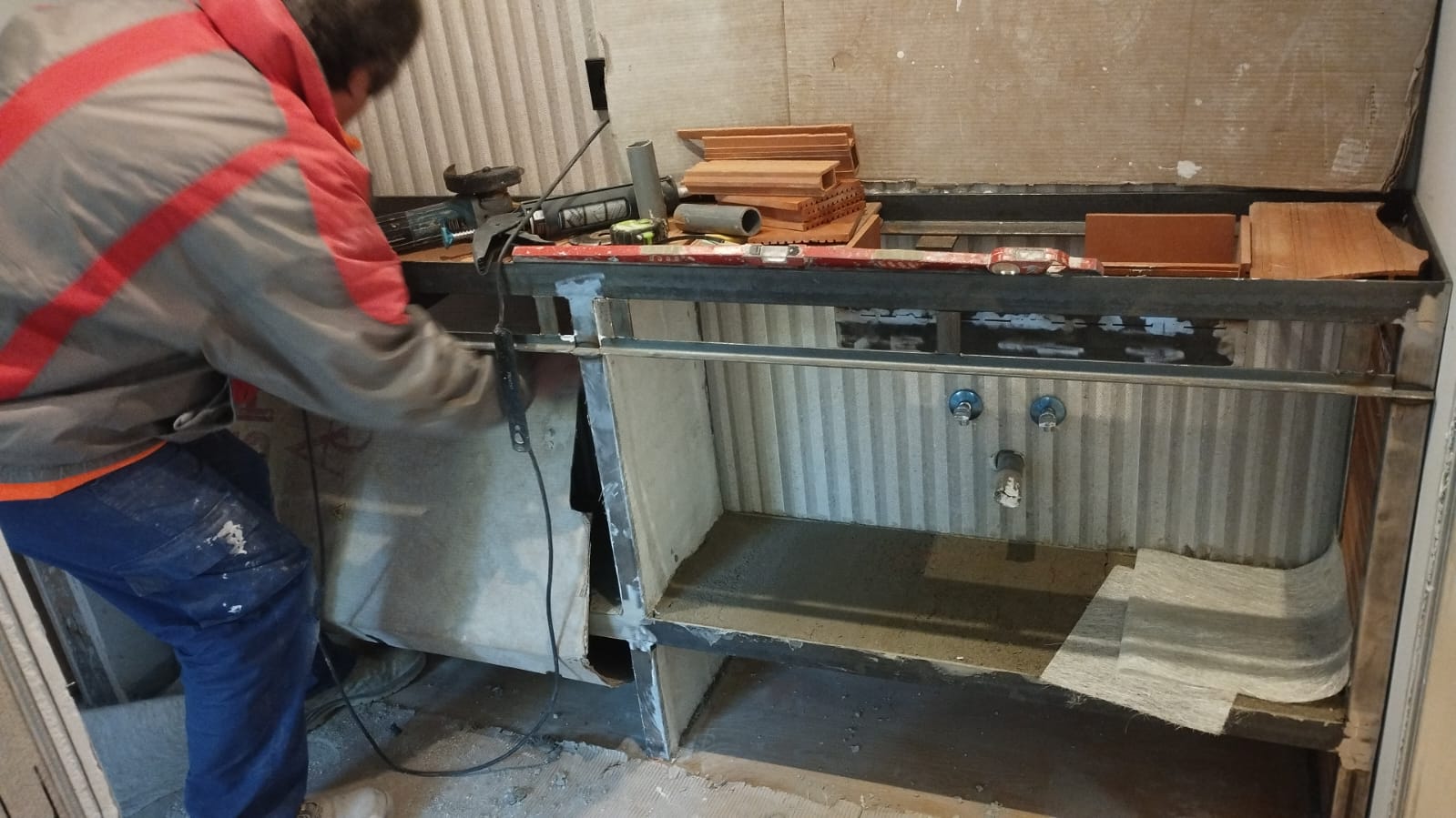 Formación de lavabos insitu.